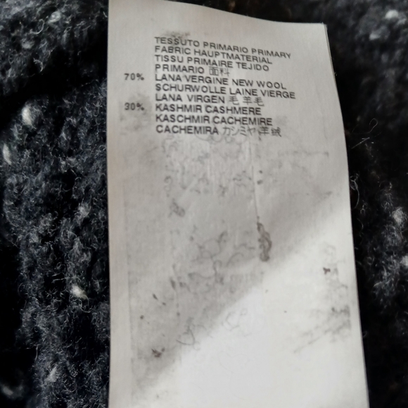 Final Week - DSQUARED2 Wool/Cashmere, Donegal, Full Zip Sweater, Black, Size M - Picture 6 of 7